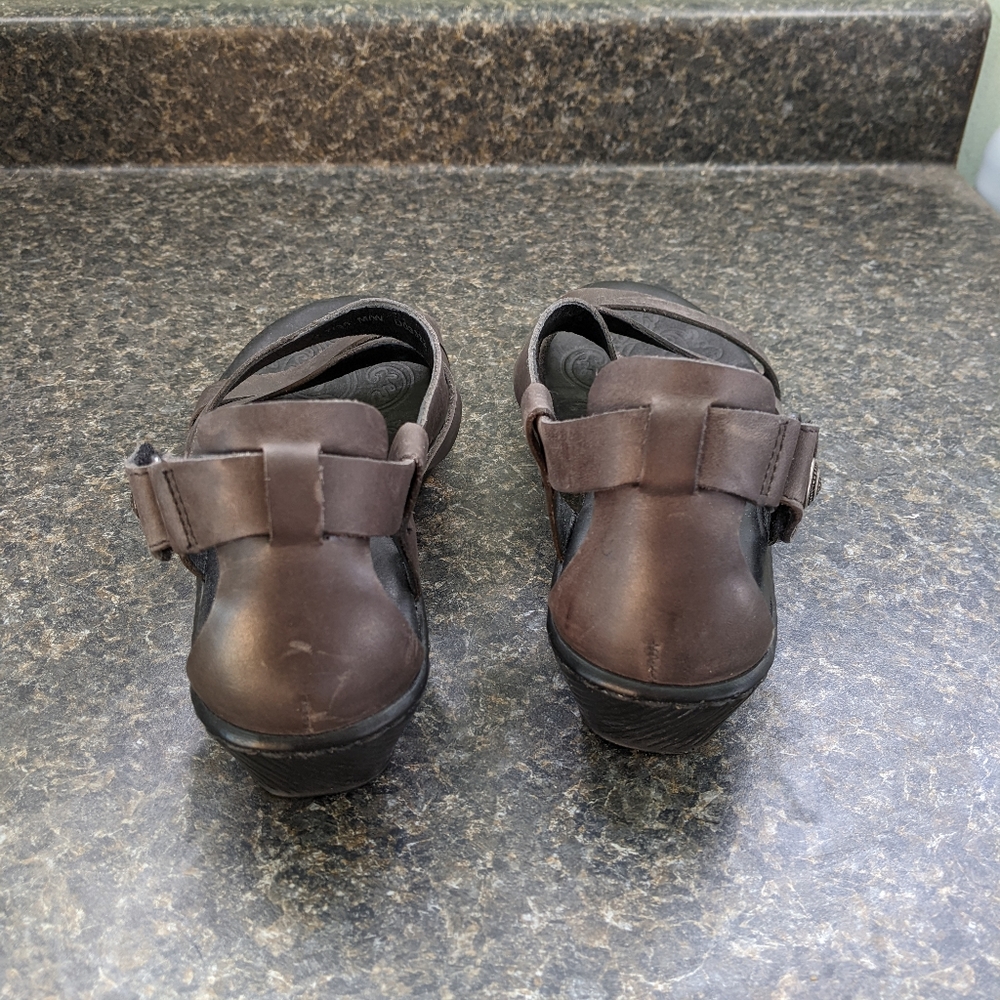 Born leather Gray wedge sandals size 7 - Picture 5 of 7